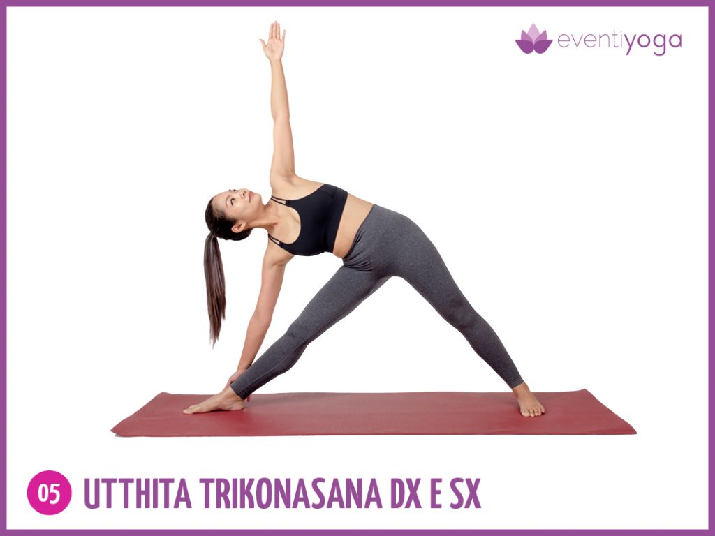 utthita trikonasana contro mal di schiena