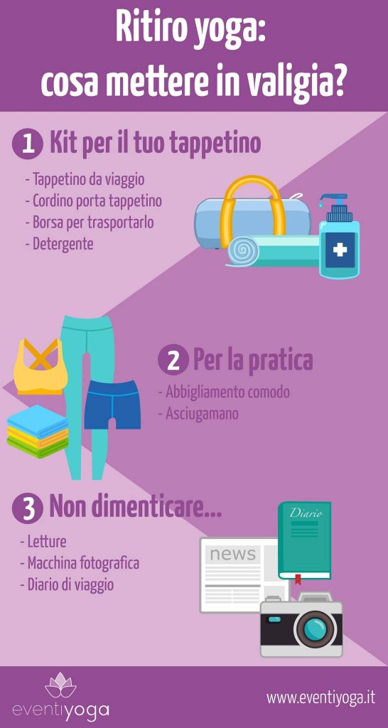 Cosa mettere in valigia per un ritiro yoga