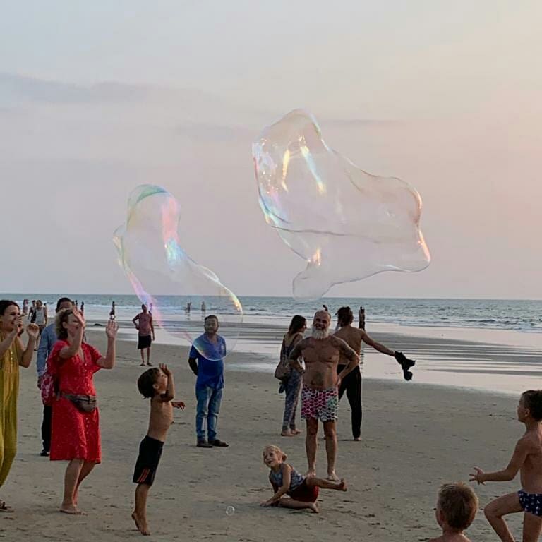 Spiaggia di Arambol - cerimonia di purificazione