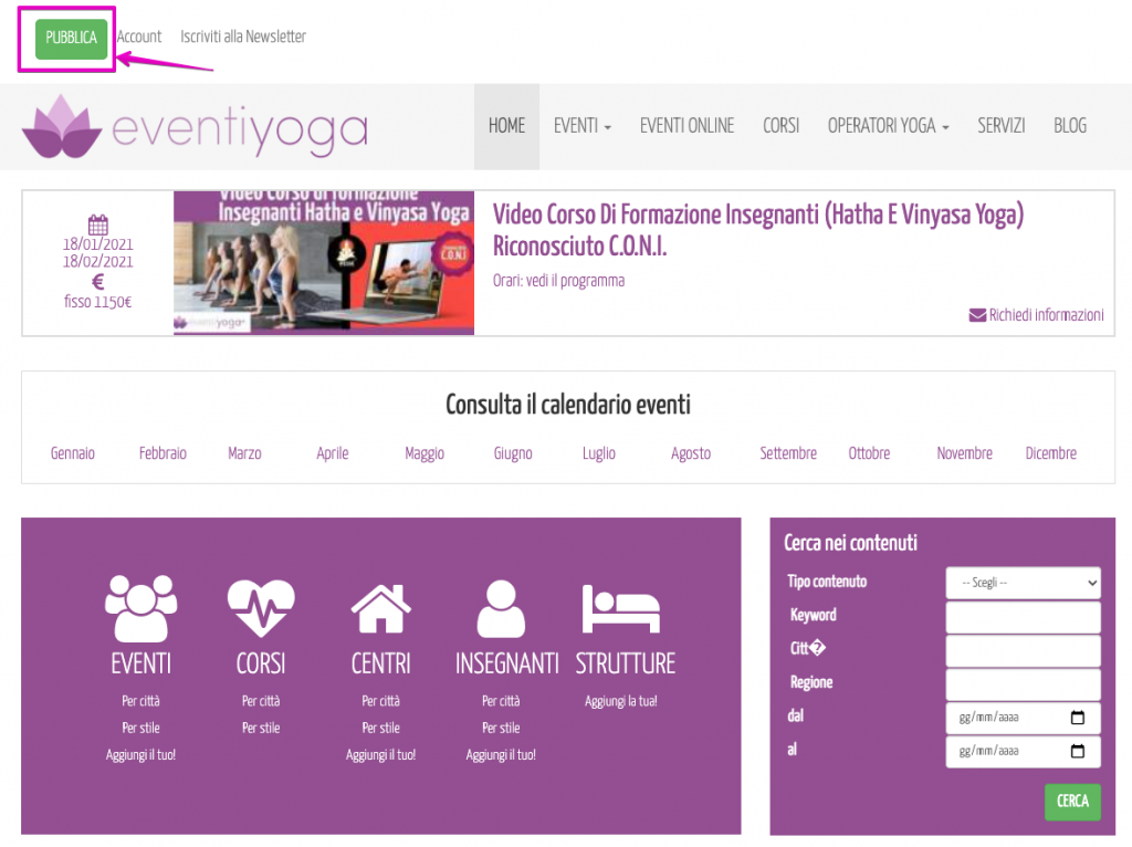 eventi yoga su Eventiyoga