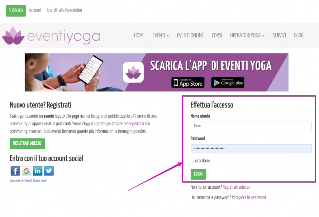 eventi yoga su Eventiyoga