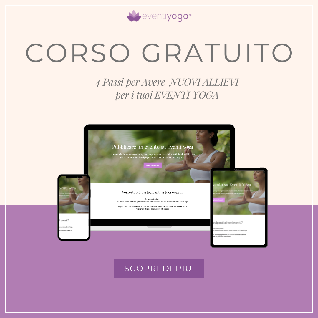Corso Gratuito - Pubblica su Eventiyoga