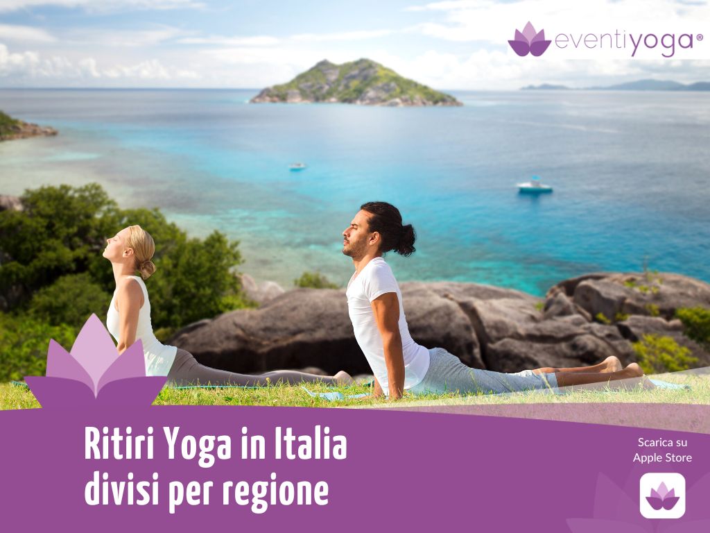 Ritiri Yoga Italia divisi per regione