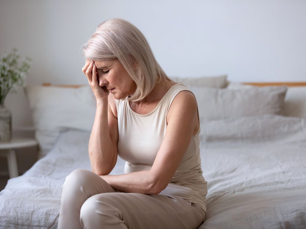 donna in menopausa affetta da ansia