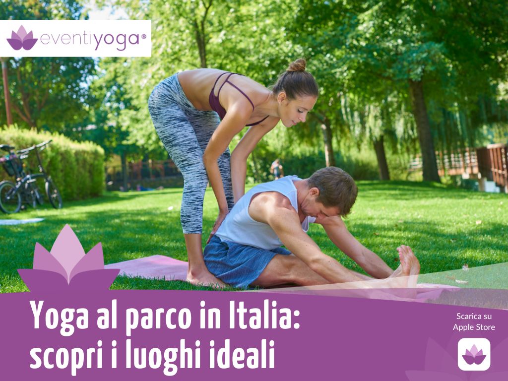yoga al parco in italia