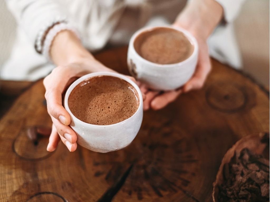 preparazione della cerimonia cacao