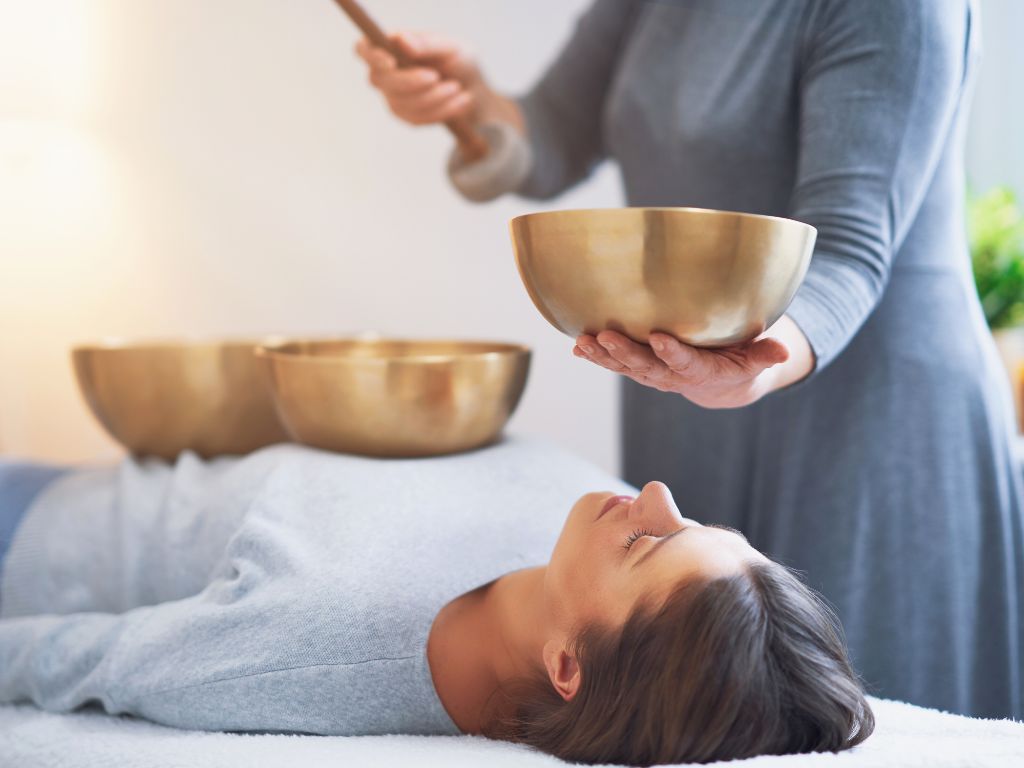 una sessione di campane tibetane