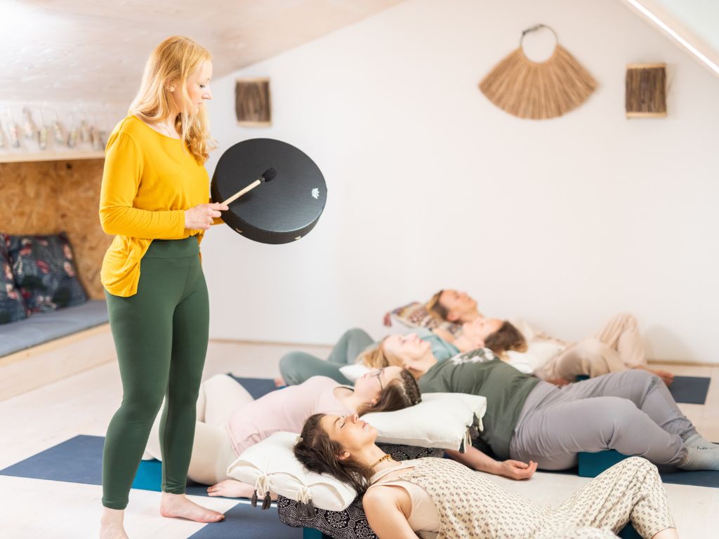 lezione di campane tibetane nel centro olistico