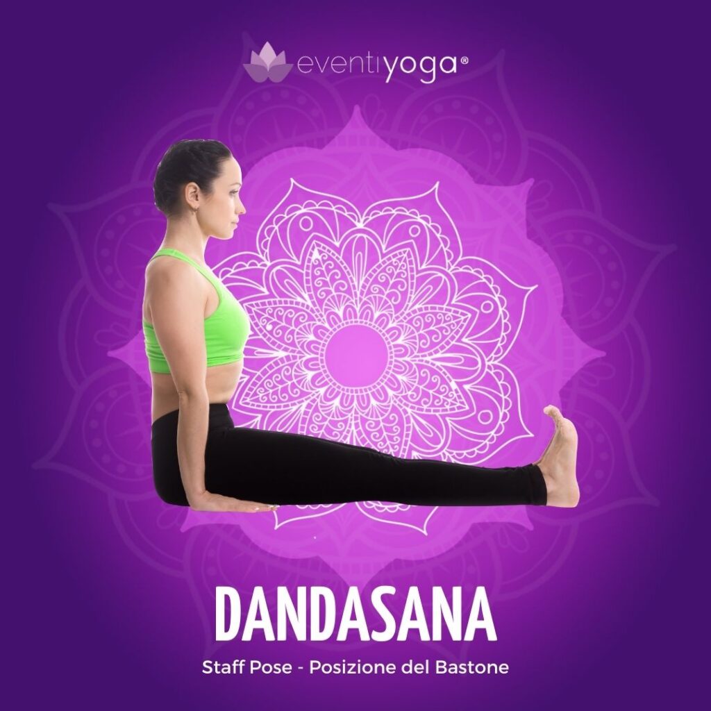 Dandasana la posizione del bastone