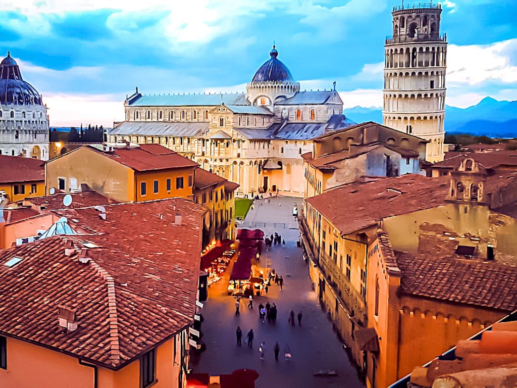 yoga-pisa-vista-torre-di-pisa